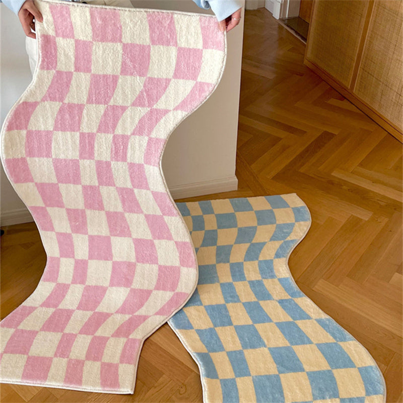 Modern And Stylish Irregular Checkerboard Rug My Store