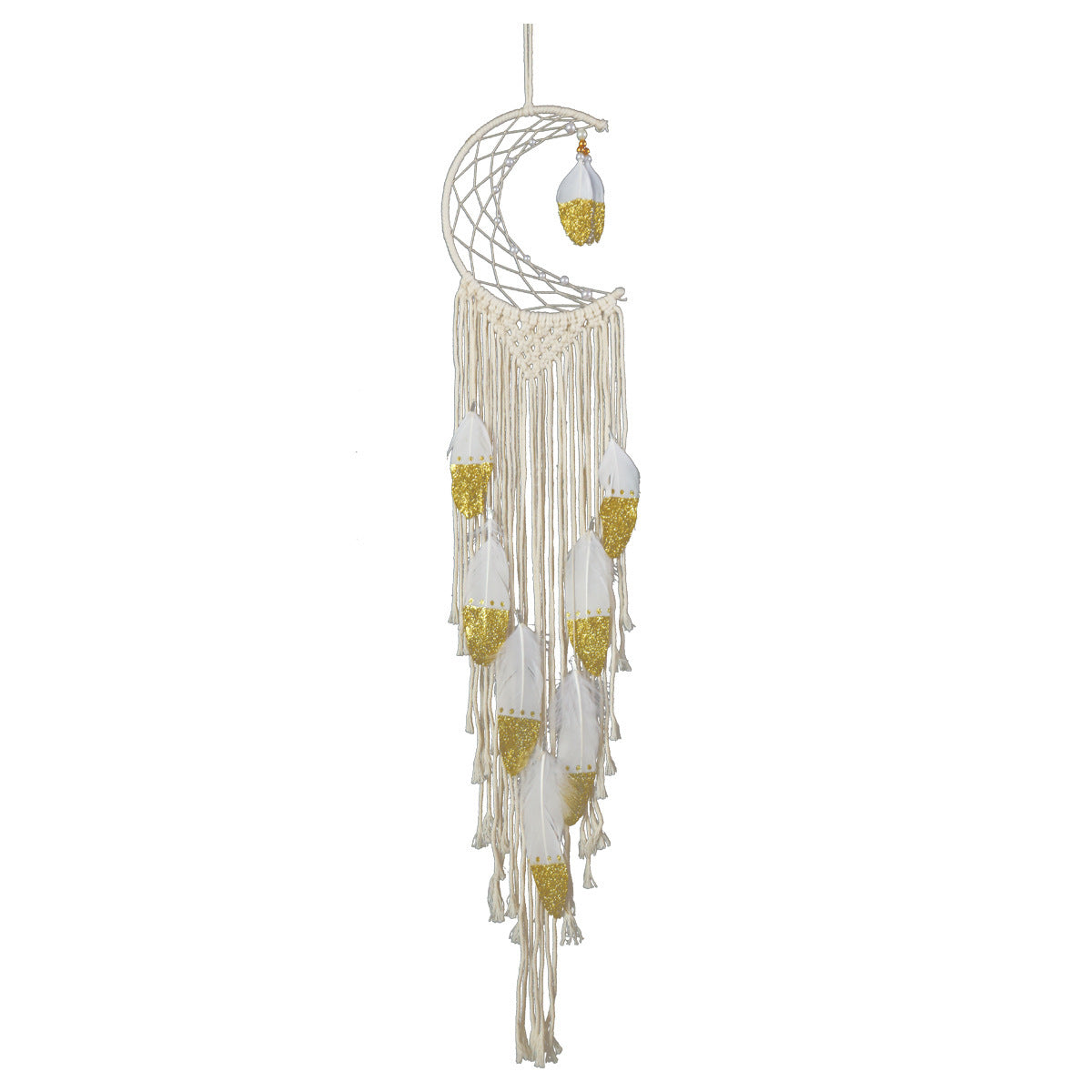 Crescent Dream Catcher Home Decor Gold My Store