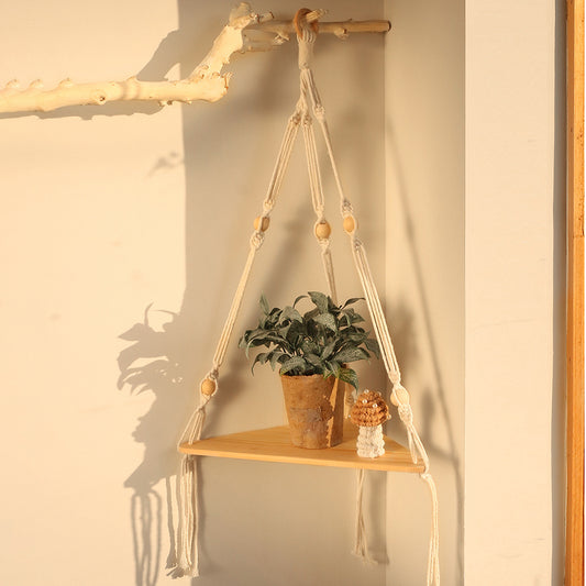 Macrame Shelves For Bedroom Plant Boho Home Decor Chr My Store