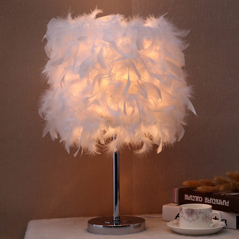 Feather bedroom cute girly night light My Store