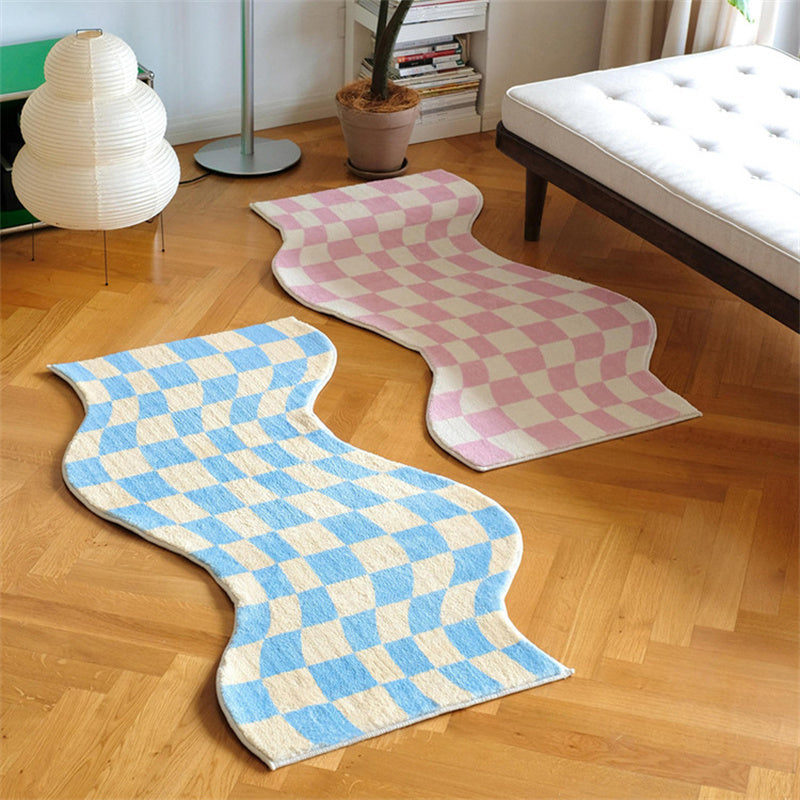 Modern And Stylish Irregular Checkerboard Rug My Store