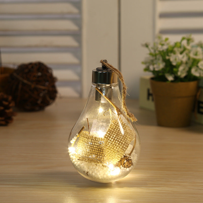 Transparent Christmas Tree Decoration Pendant Plastic Bulb Ball Ornament My Store