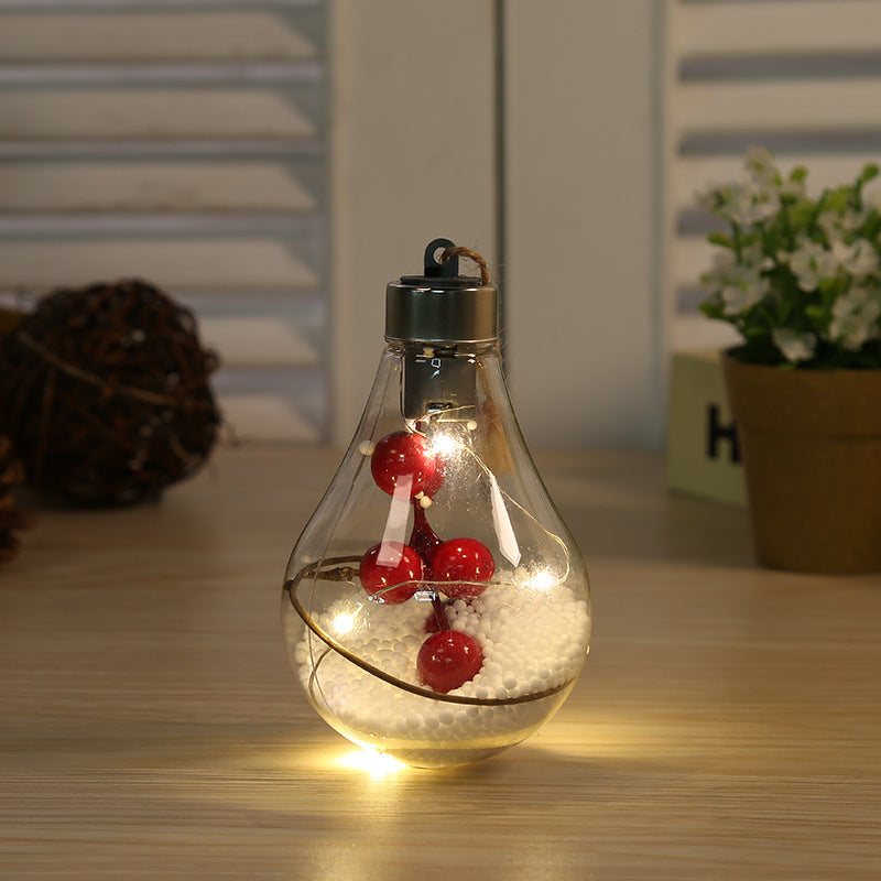 Transparent Christmas Tree Decoration Pendant Plastic Bulb Ball Ornament My Store