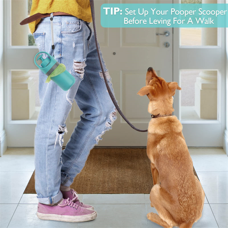 Portable Dog Pooper Scooper with Poop Bag Dispenser – Lightweight and Easy Cleanup My Store