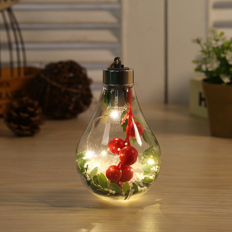 Transparent Christmas Tree Decoration Pendant Plastic Bulb Ball Ornament My Store