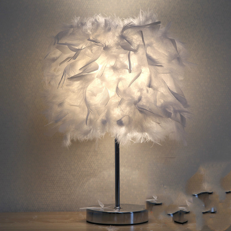 Feather bedroom cute girly night light My Store