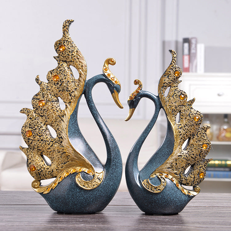 Couple Swan Home Decoration My Store