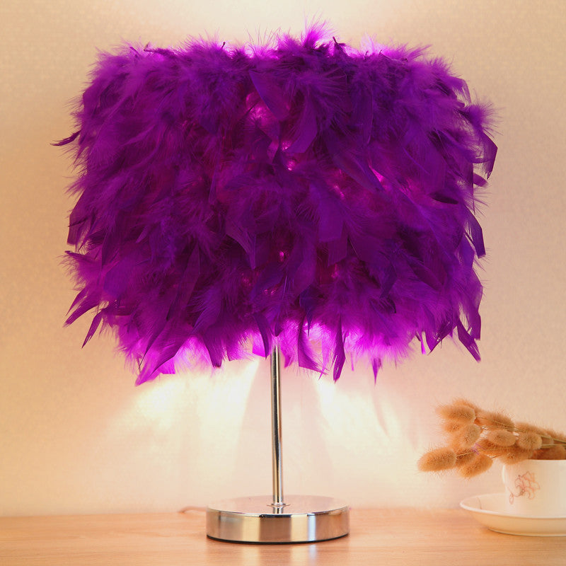 Feather bedroom cute girly night light My Store