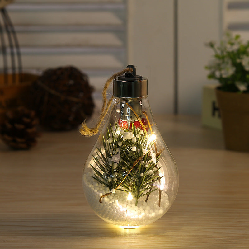 Transparent Christmas Tree Decoration Pendant Plastic Bulb Ball Ornament My Store