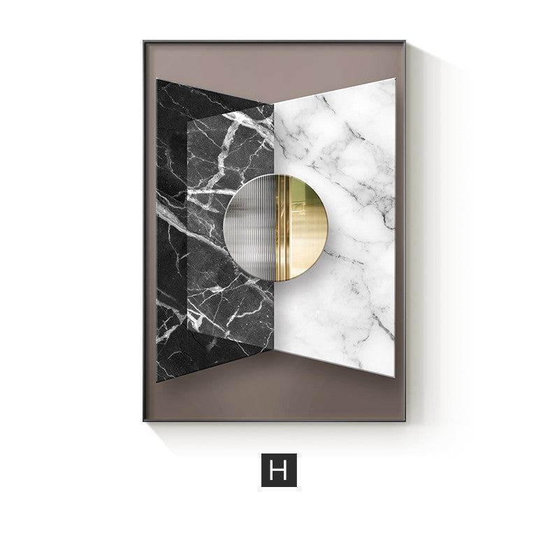 Abstract Geometric Canvas Painting Picture Home Decor Wall Poster My Store