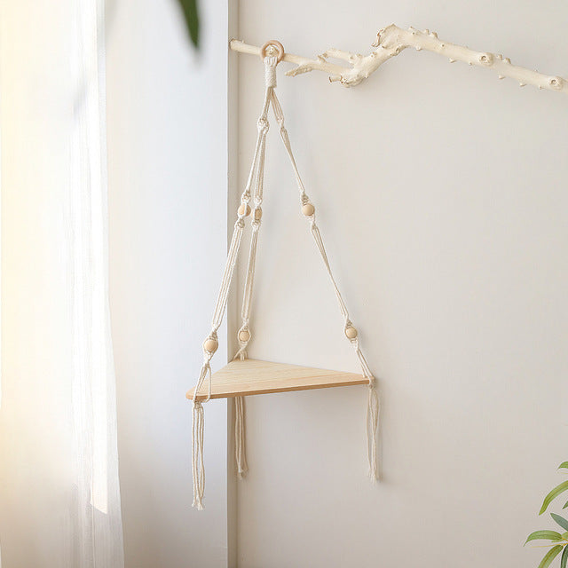 Macrame Shelves For Bedroom Plant Boho Home Decor Chr My Store