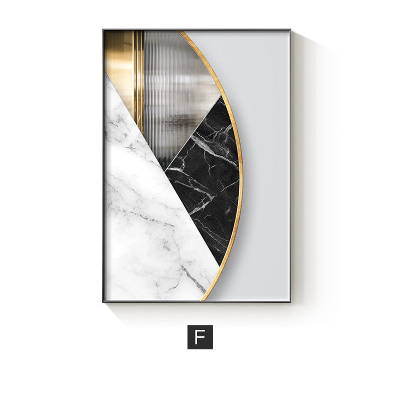 Abstract Geometric Canvas Painting Picture Home Decor Wall Poster My Store