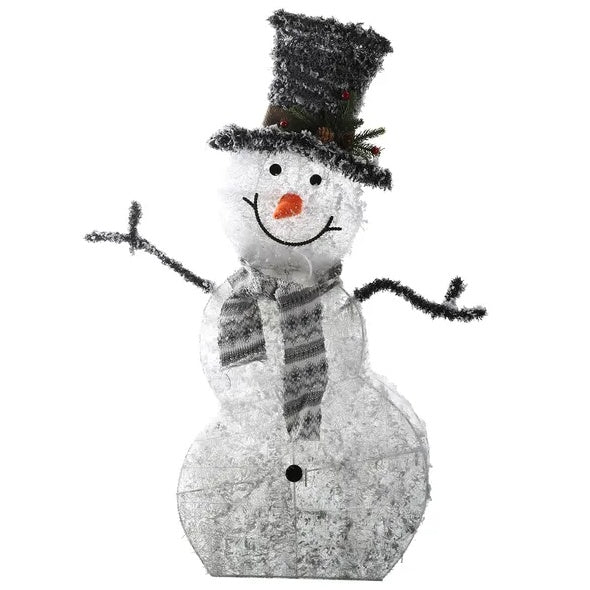 Collapsible LED Snowman Christmas Decoration Light - Battery Operated My Store